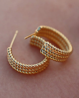 Naušnice ETERNA x gold plated