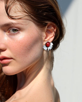 Naušnice TERRA VINKA x silver plated