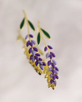 Naušnice LAVANDA x gold plated