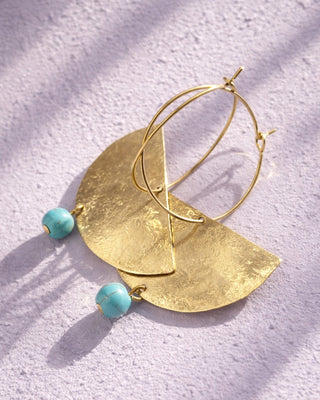 Naušnice MIZO TURQUOISE