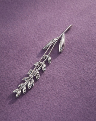 BROŠ LAVANDA x silver plated