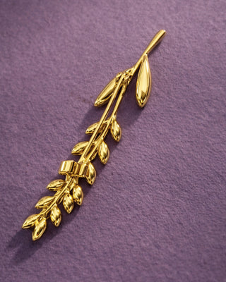 BROŠ LAVANDA x gold plated