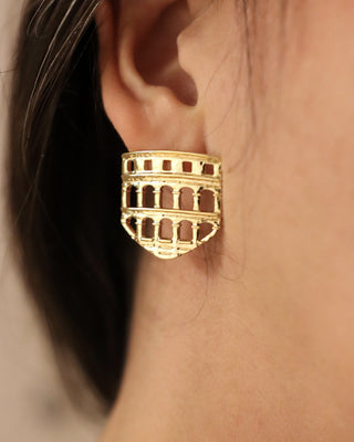 Naušnice AMPHITHEA x gold plated
