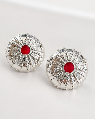 Naušnice JEŽIN x silver plated
