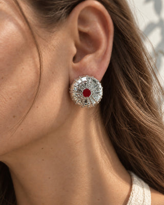 Naušnice JEŽIN x silver plated