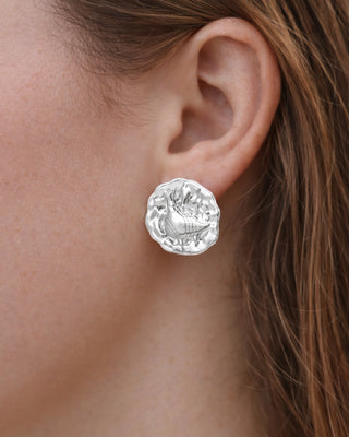 Naušnice LOVE DOVES x silver plated