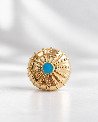 BROŠ JEŽIN x gold plated