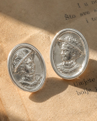 NAUŠNICE ZAGORKA x silver plated