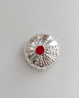 BROŠ JEŽIN x silver plated