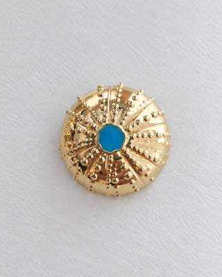 BROŠ JEŽIN x gold plated