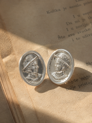 NAUŠNICE ZAGORKA x silver plated
