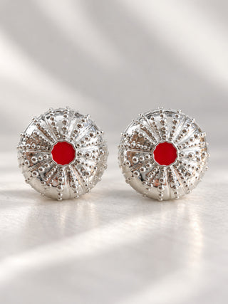 Naušnice JEŽIN x silver plated