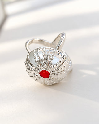 PRSTEN ZA MARAMU JEŽIN x silver plated